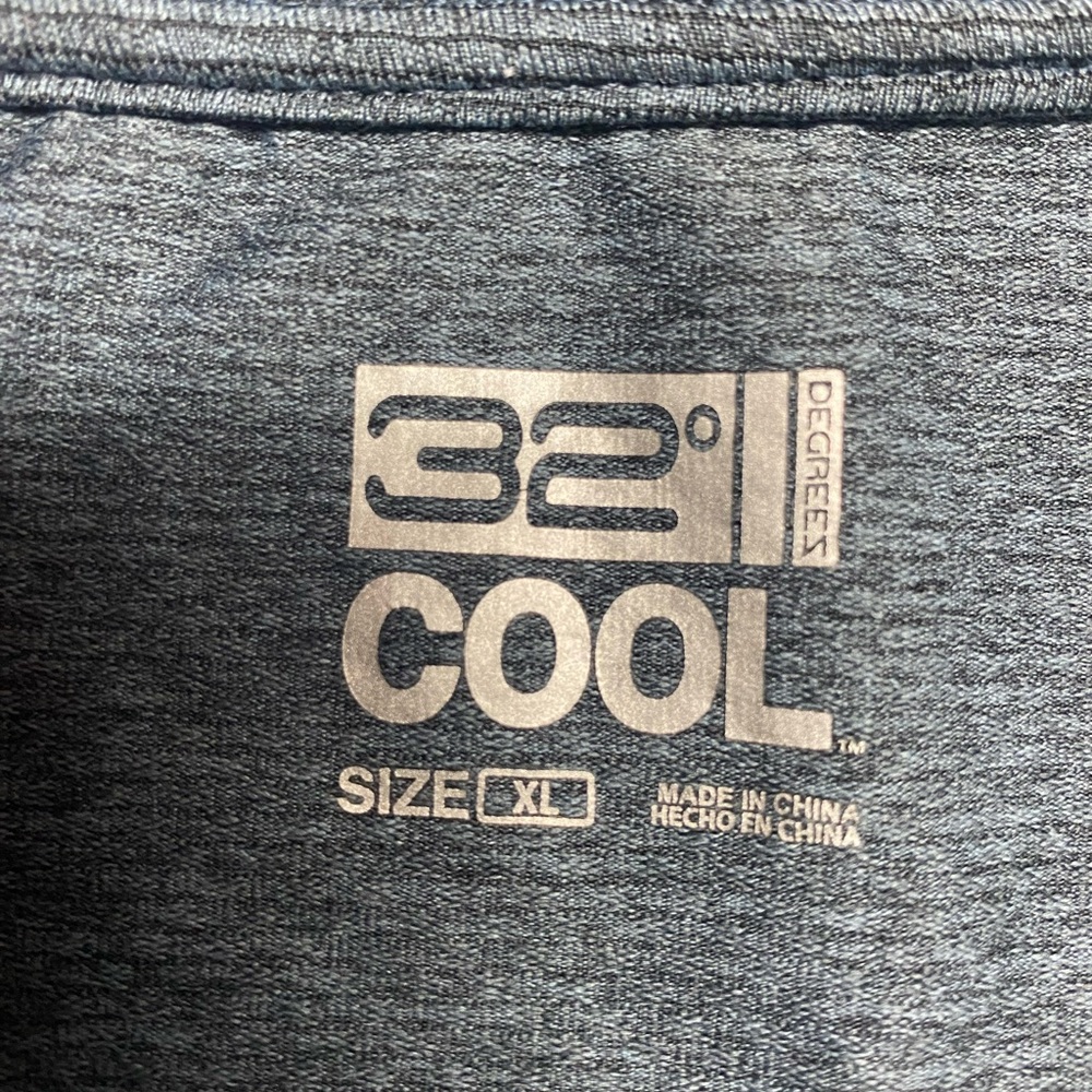 32 Degrees Gray Polo Shirt Classic Knit Design Men’s XL - Picture 3 of 4